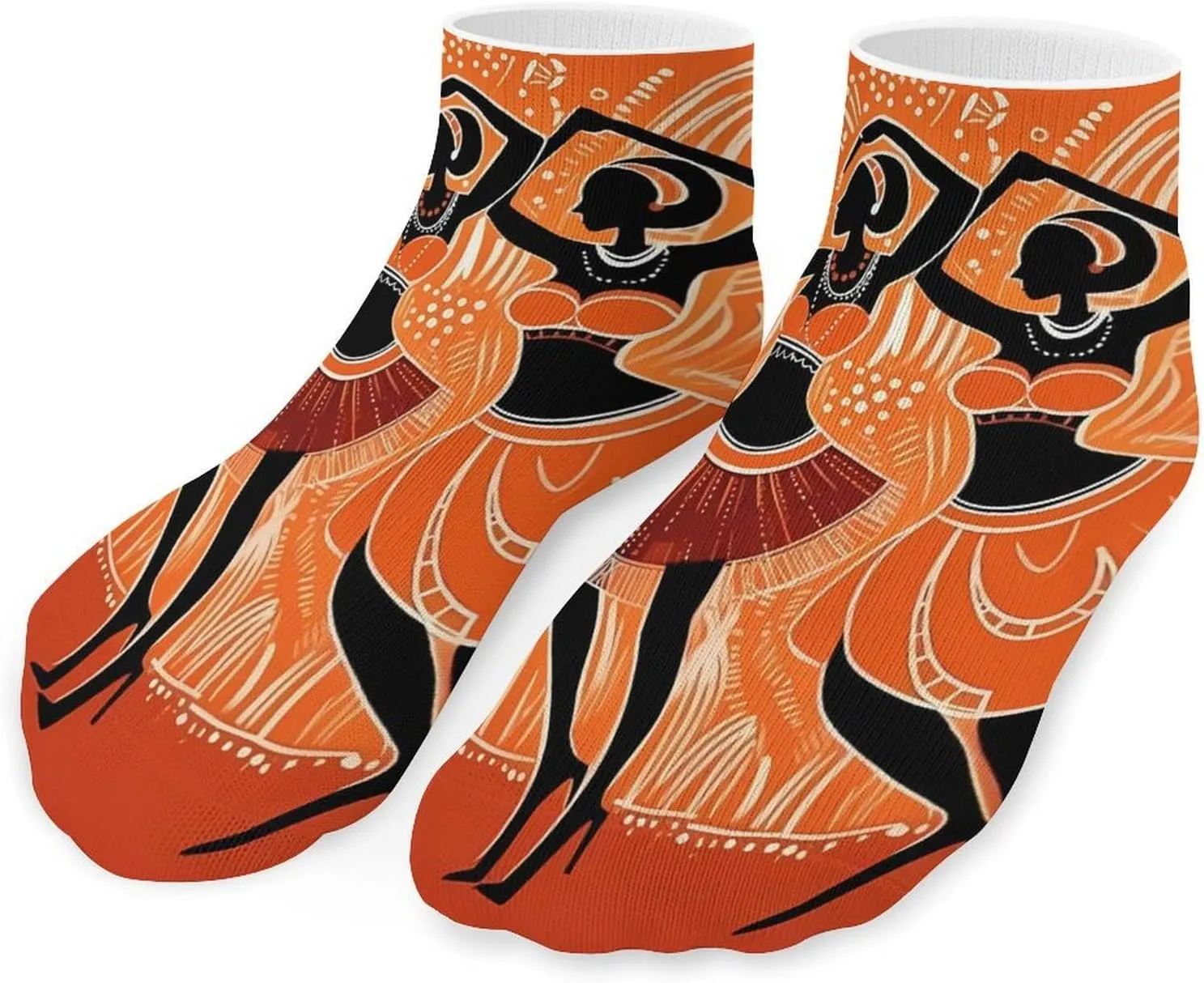 African Tribal Women Cute Ankle Socks 1 Pairs Low Cut No Show Sock Breathable Stocking for Men Women
