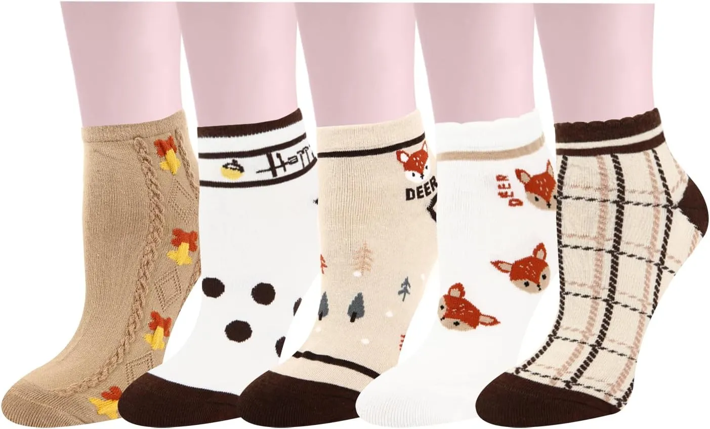 Benefeet Sox Funny Ankle Socks for Women Cute Low Cut Socks for Girls Fun Animal Socks Cotton Short Socks Ankle Socks