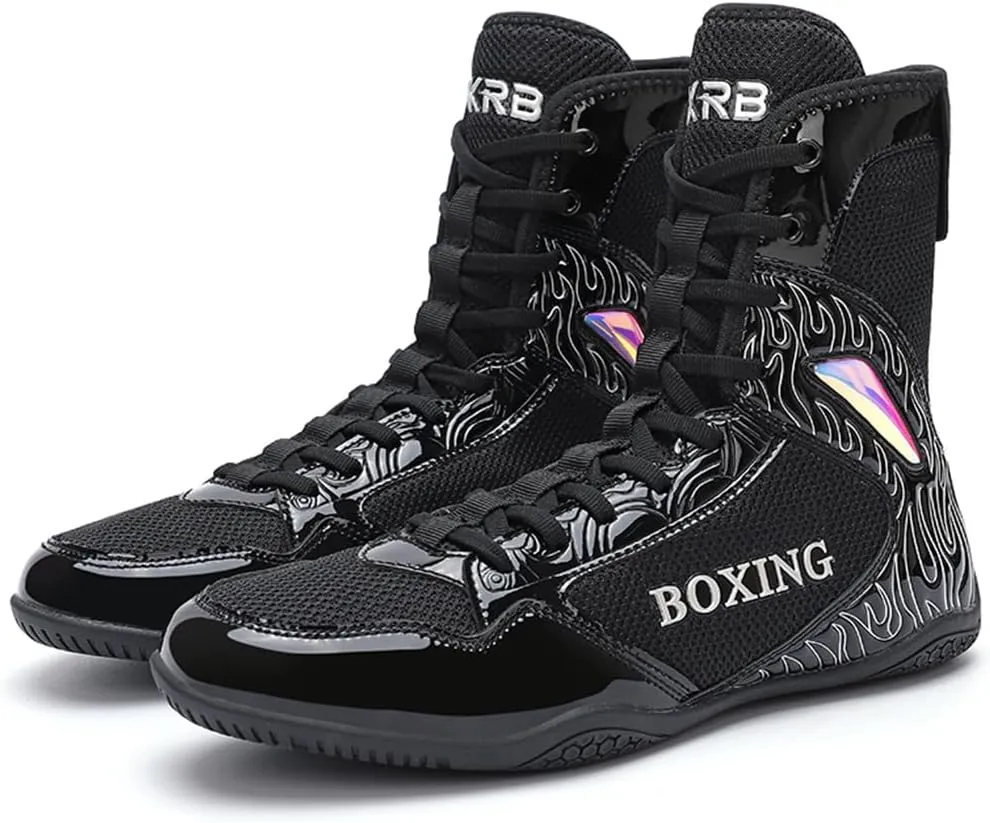 Boxing Shoes for Mens Breathable Fighting Squatting Gym Trainers Casual Lightweight Wrestling Competitions Sneakers