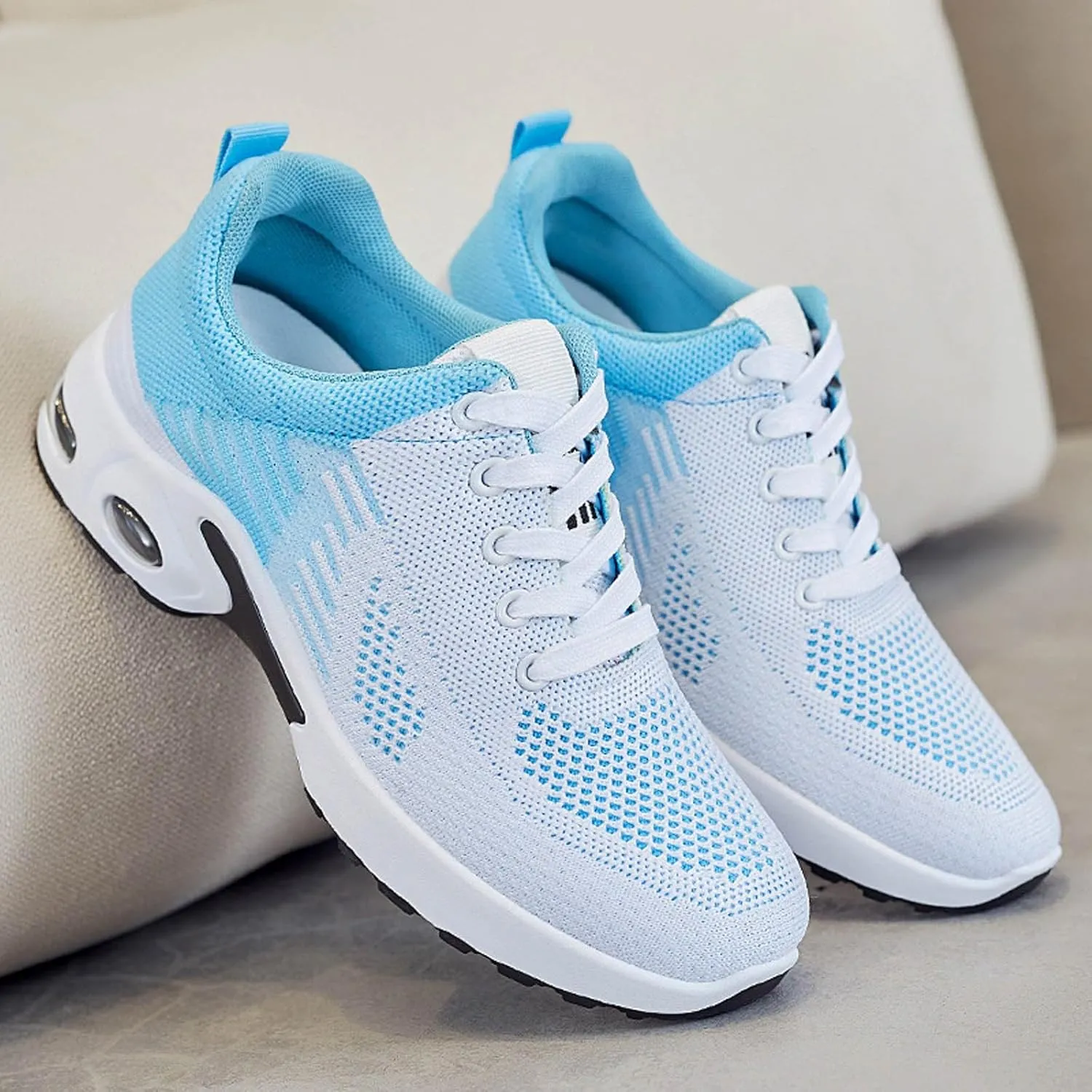 Cathalem Womens Orthopedic Sneakers Air Cushion Running Shoes Mesh Gym Work Fashion Sneakers Lightweight Tennis Walking Shoes