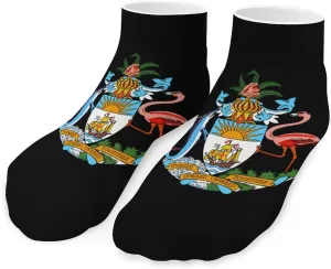 Coat of Arms of The Bahamas Cute Ankle Socks 1 Pairs Low Cut No Show Sock Breathable Stocking for Men Women