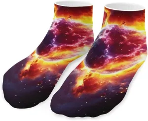 Constellation Pillar of Creation Cute Ankle Socks 1 Pairs Low Cut No Show Sock Breathable Stocking for Men Women