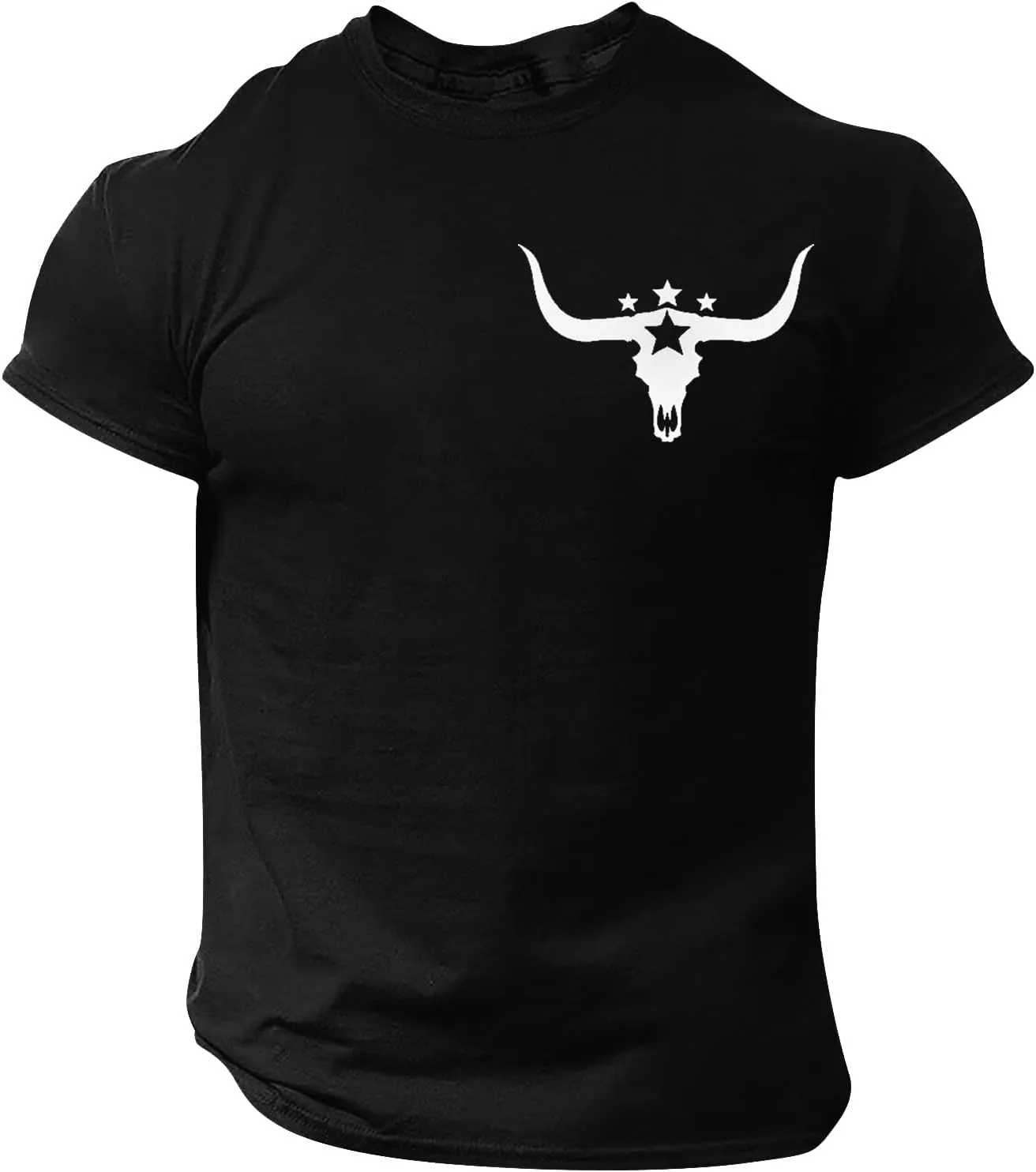 Crewneck Vintage T Shirts for Men Slim Fit Short Sleeve 2025 Trendy Summer Graphic Tees Hip Hop Hipster Streetwear