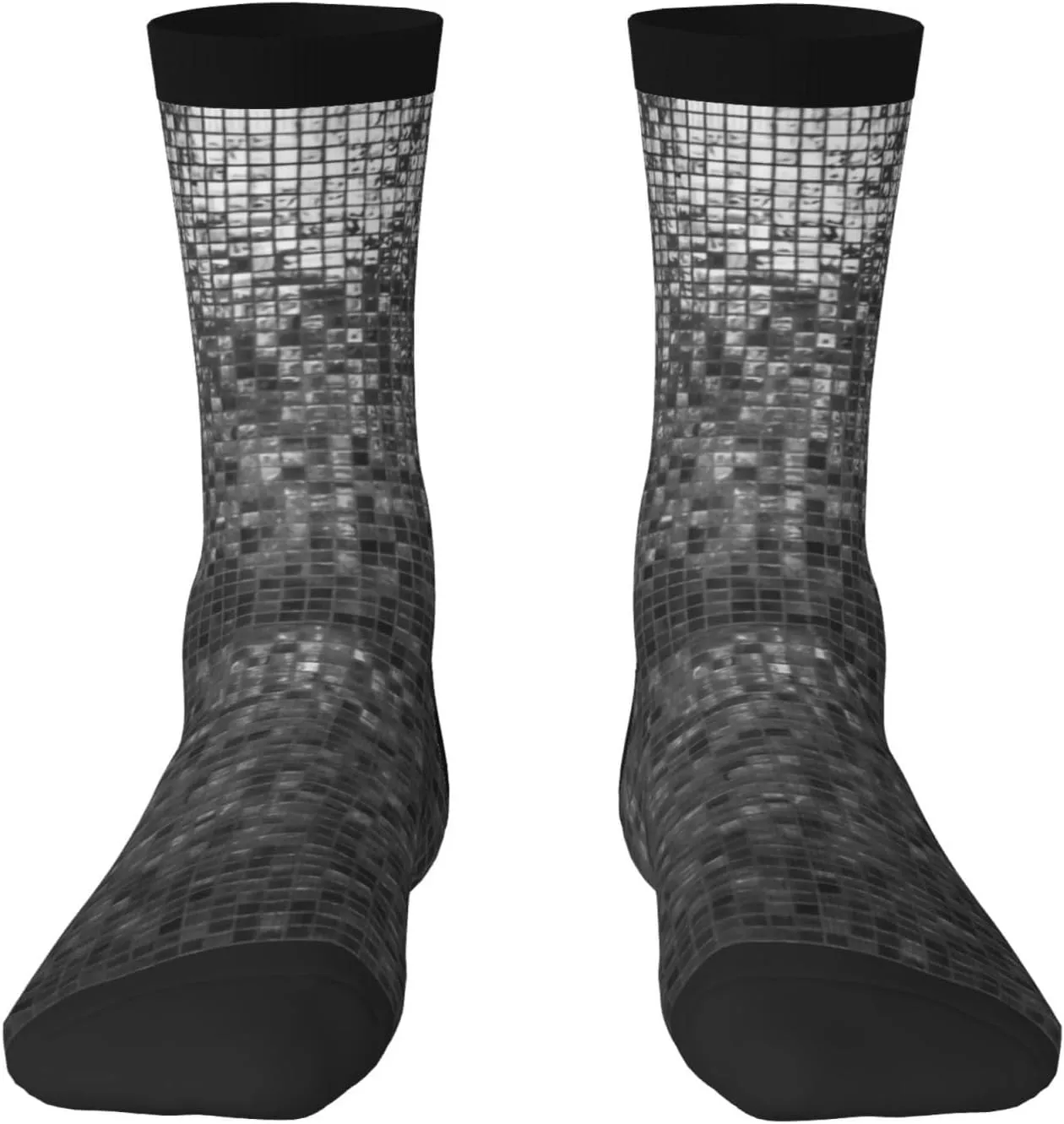 Disco Ball Crew Socks For Men/Women Gifts,Unisex Novelty Casual Dress Socks
