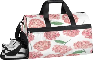 Flower Ball Sports Gym Bag with Wet Pocket & Shoes Compartment Waterproof Workout Duffel Bag for Women and Men Weekender Overnight Duffle Bag Travel Carry-on Tote