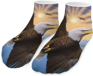 Flying Ea-gle Cute Ankle Socks 1 Pairs Low Cut No Show Sock Breathable Stocking for Men Women