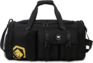 Gym Bag for Women,Sports Travel Duffel Bag, Weekender Overnight Bag with Wet Pocket and Shoes Compartment for Women, Travel,Workout,Gym, Yoga 625 (Black)