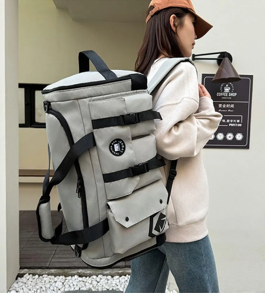 Gym Bag for Women,Sports Travel Duffel Bag, Weekender Overnight Bag with Wet Pocket and Shoes Compartment for Women, Travel,Workout,Gym, Yoga 625 (Gray)
