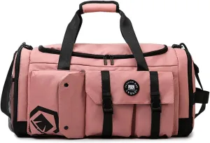 Gym Bag for Women,Sports Travel Duffel Bag, Weekender Overnight Bag with Wet Pocket and Shoes Compartment for Women, Travel,Workout,Gym, Yoga 625 (Pink)