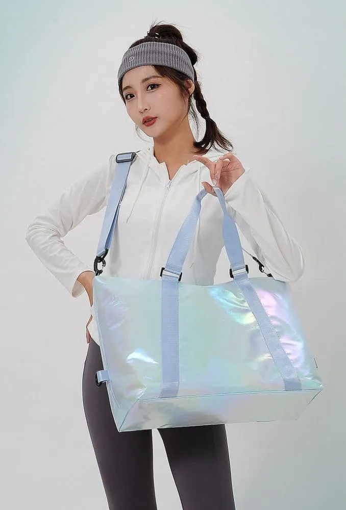 Gym Bag for Women,Sports Travel Duffel Bag, Weekender Overnight Bag with Wet Pocket and Shoes Compartment for Women, Travel,Workout,Gym, Yoga zmn085 (Green)