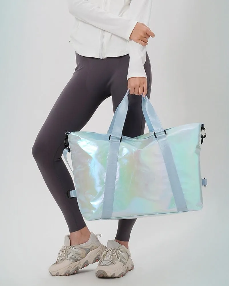 Gym Bag for Women,Sports Travel Duffel Bag, Weekender Overnight Bag with Wet Pocket and Shoes Compartment for Women, Travel,Workout,Gym, Yoga zmn085 (Green)