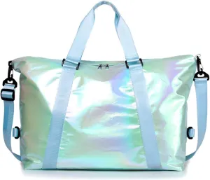 Gym Bag for Women,Sports Travel Duffel Bag, Weekender Overnight Bag with Wet Pocket and Shoes Compartment for Women, Travel,Workout,Gym, Yoga zmn085 (Green)