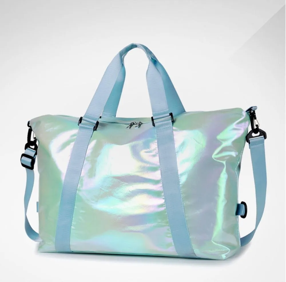 Gym Bag for Women,Sports Travel Duffel Bag, Weekender Overnight Bag with Wet Pocket and Shoes Compartment for Women, Travel,Workout,Gym, Yoga zmn085 (Green)