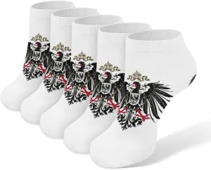 Imperial Coat of Arms of Germany 5 Pairs Low Cut Ankle Socks for Men Women Athletic Running Socks No Show Breathable