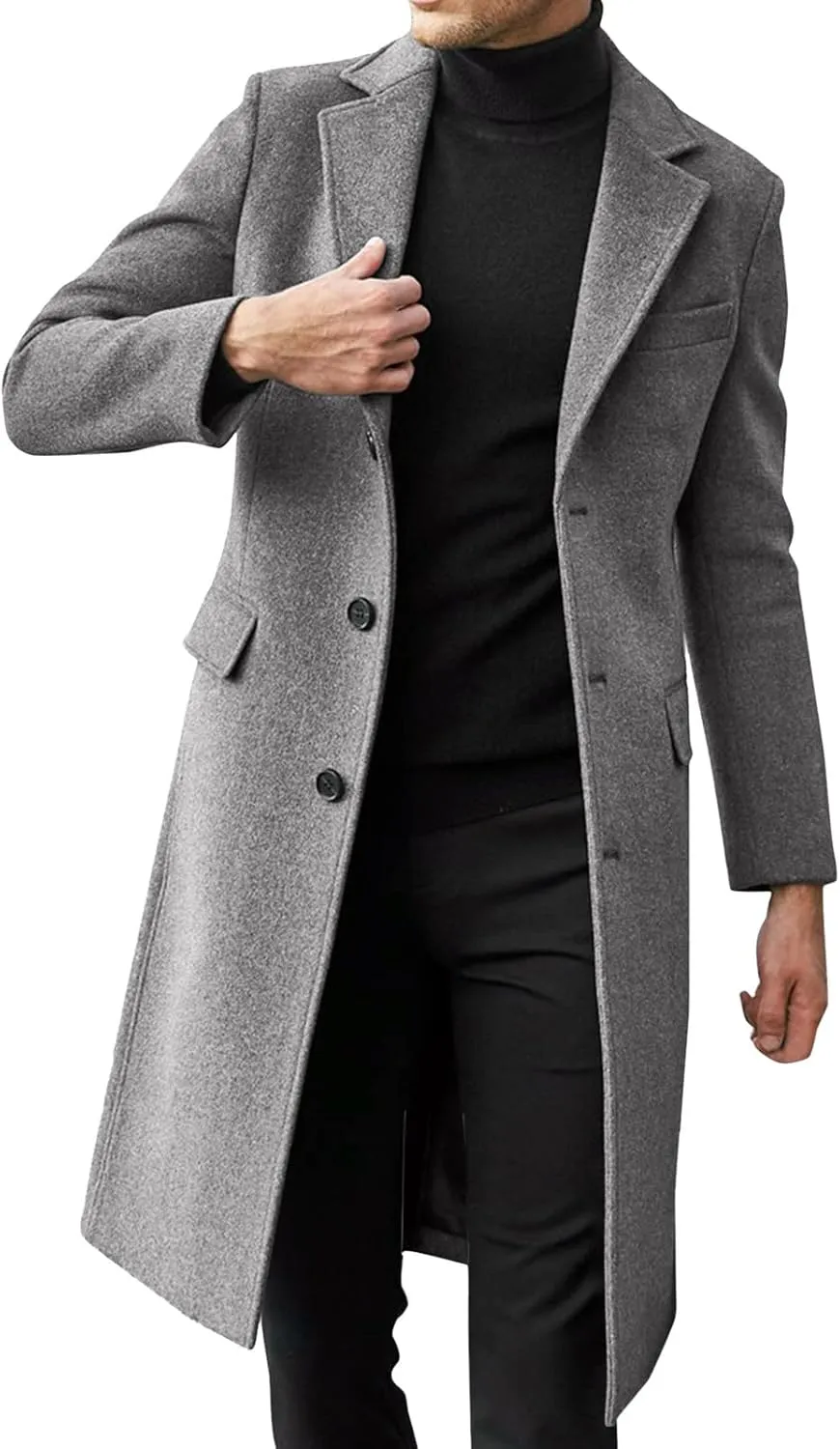LCMTWX Coats for Men Cottonpadded Jacket Stand Collar Knitted Splice Sweater Coat Casual Cardigan Stylish Outwear Men's