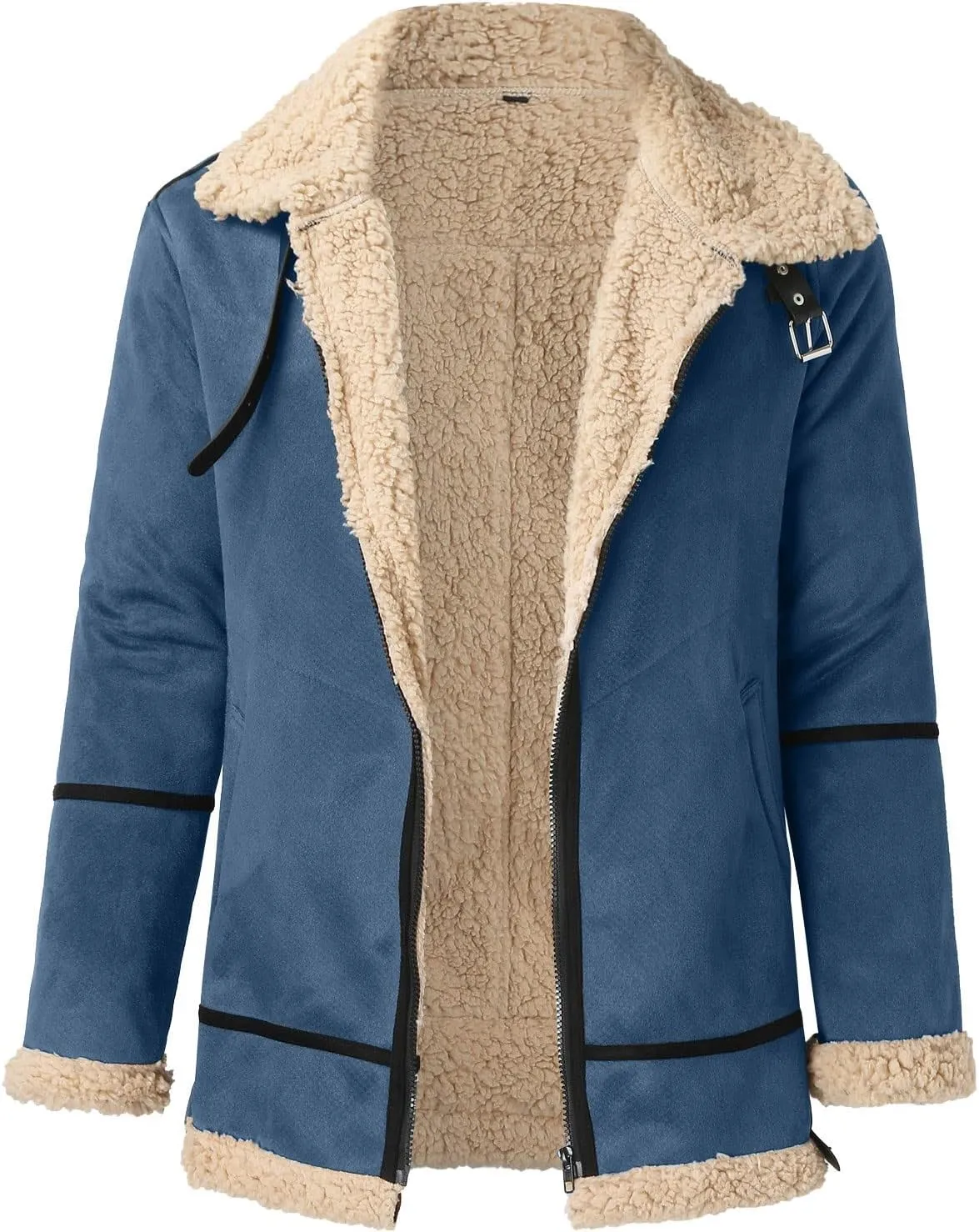 LCMTWX Mens Jackets and Winter Jacket Coat Leisure Plus Size Hat Zip Pocket Cotton-Padded Warm Men's Winter Jacket