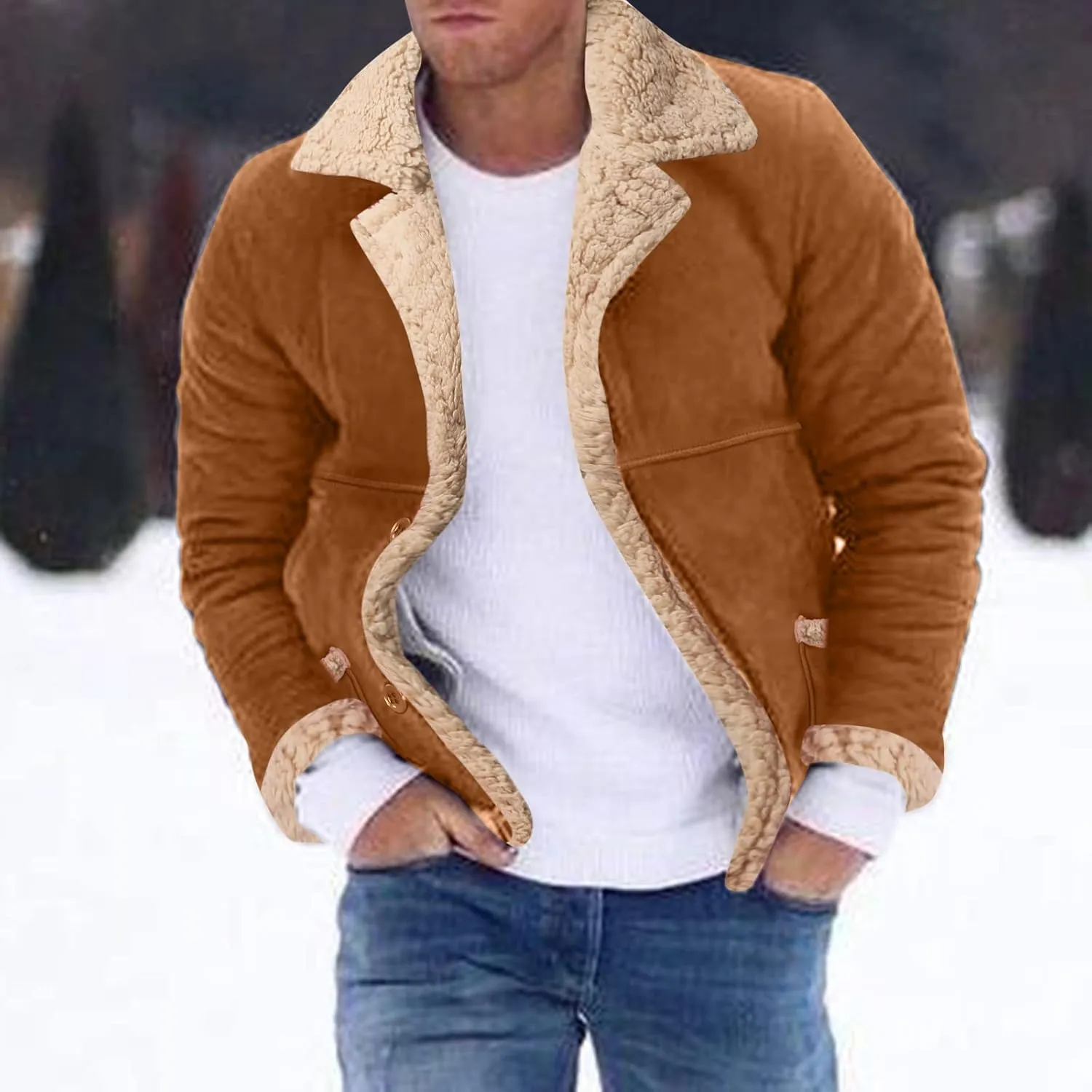 LCMTWX Mens Puffer Jackets Jacket Stand Collar Knitted Splice Sweater Coat Casual Cardigan Men's Winter Thickened Warm