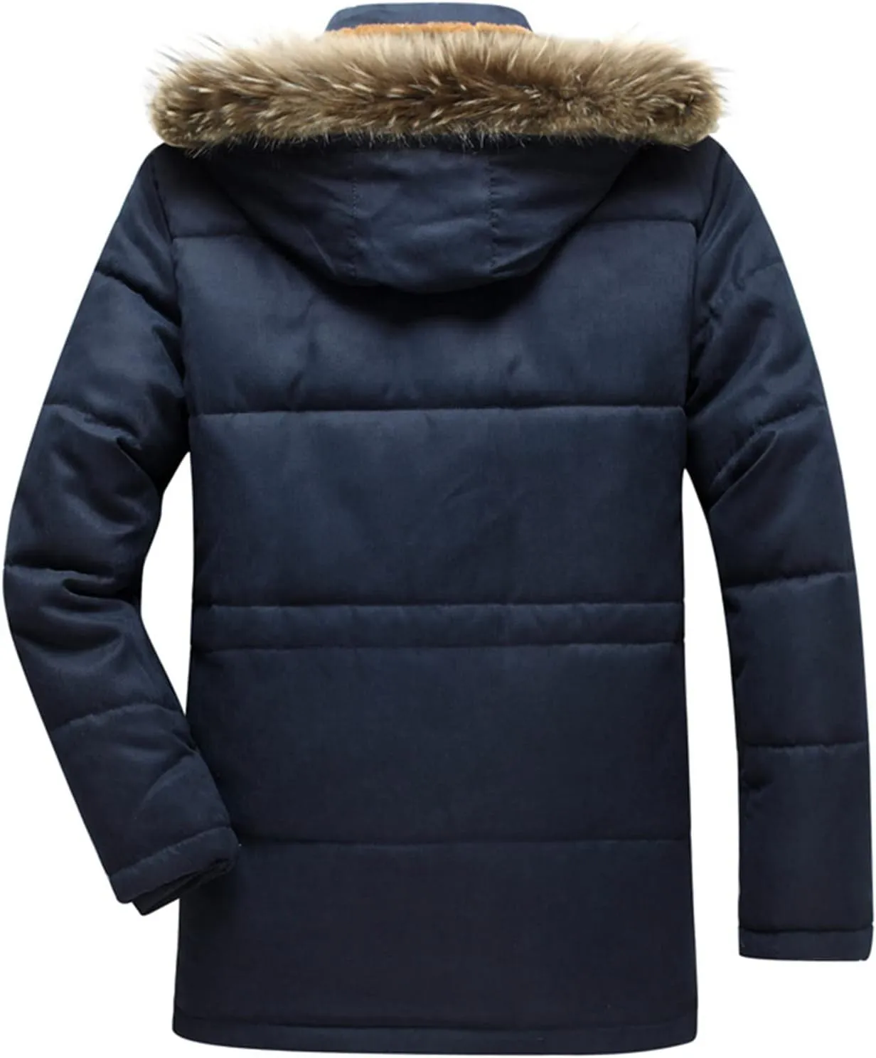LCMTWX Men's Thick Thermal Winter Jacket Stand Collar Knitted Splice Sweater Coat Casual Cardigan Stylish Outwear Mens