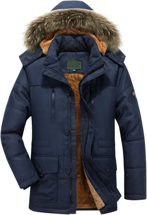 LCMTWX Men's Thick Thermal Winter Jacket Stand Collar Knitted Splice Sweater Coat Casual Cardigan Stylish Outwear Mens