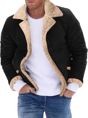 LCMTWX Winter Coats for Men Jacket Coat Leisure Plus Size Hat Zip Pocket Cotton-Padded Warm Soft Hooded Jacket Coat Men's