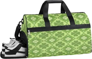 Leaves Sports Gym Bag with Wet Pocket & Shoes Compartment Waterproof Workout Duffel Bag for Women and Men Weekender Overnight Duffle Bag Travel Carry-on Tote