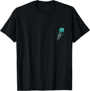 Light Teal Aqua Last Rose Light Teal Aqua Color Graphic T-Shirt