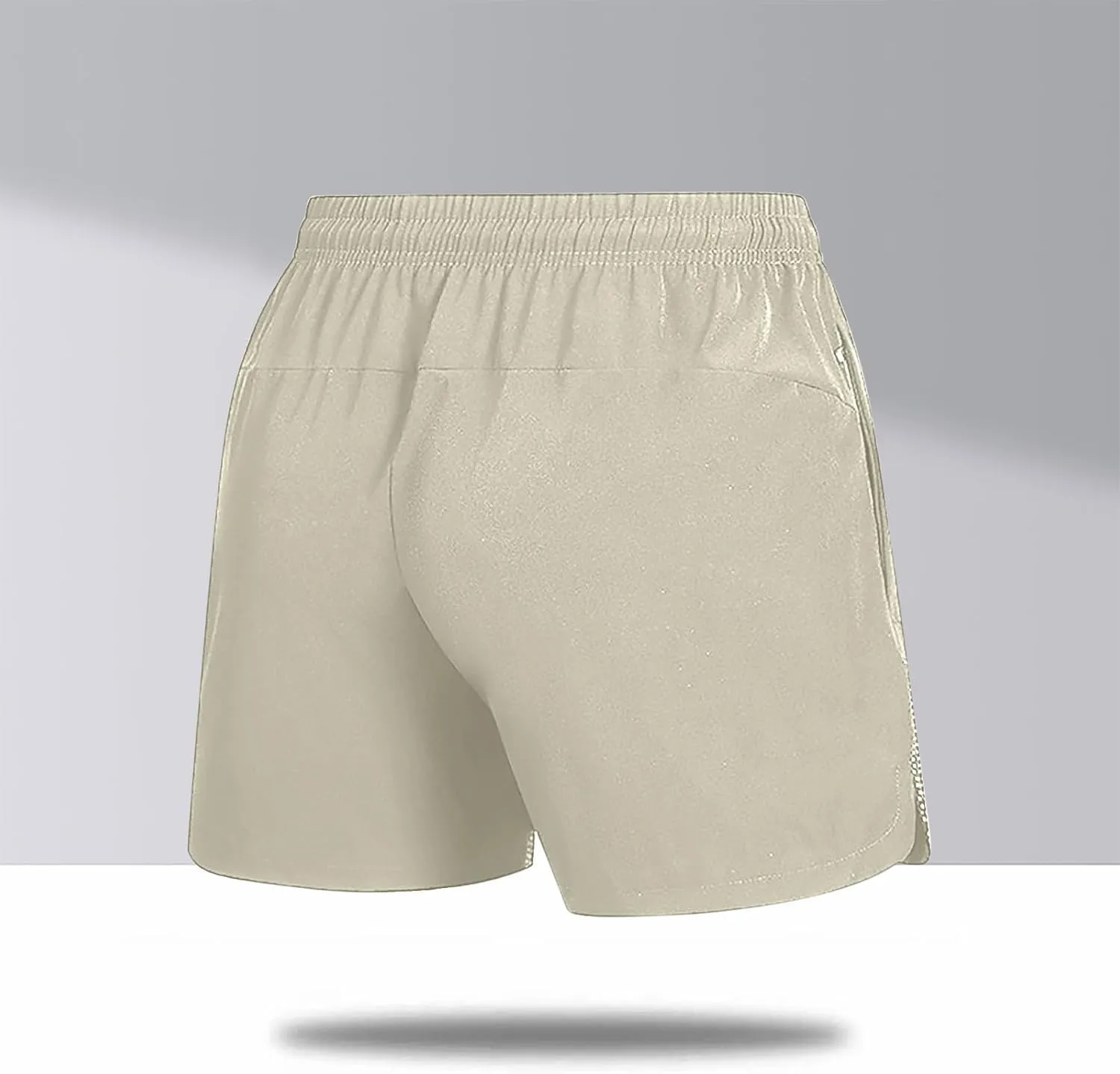 Men's Athletic Shorts Quick Dry Elastic Gym Running Workout Lightweight Breathable Active Casual Print Trunks