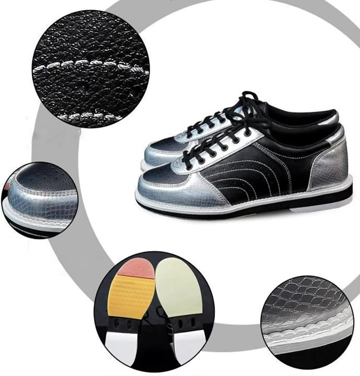 Men's Bowling Shoes Classic Breathable Lightweight Bowling Trainers Professional bowling sneakers