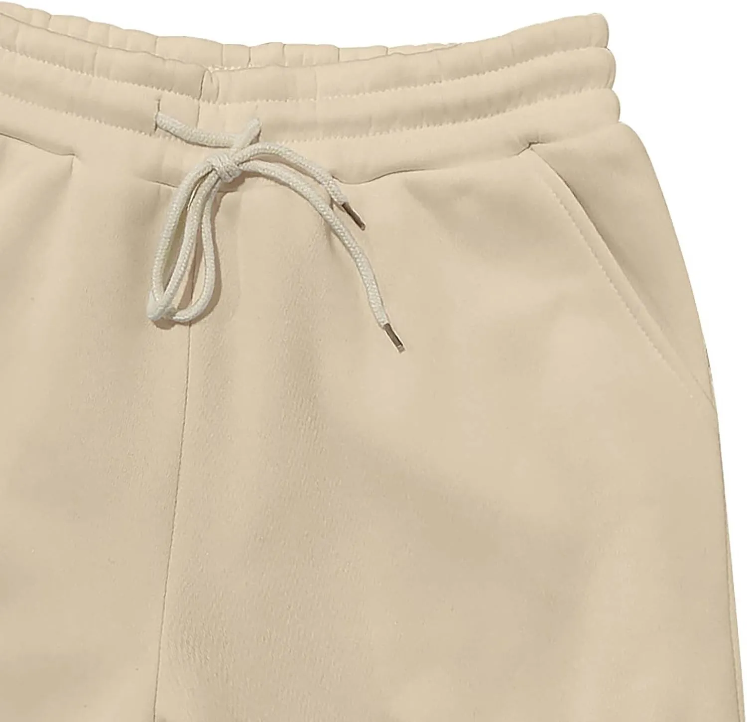 Men's Hiking Cargo Pants Active Elastic Waist Pants with Multi-Pocket Fit Drawstring Casual Trousers