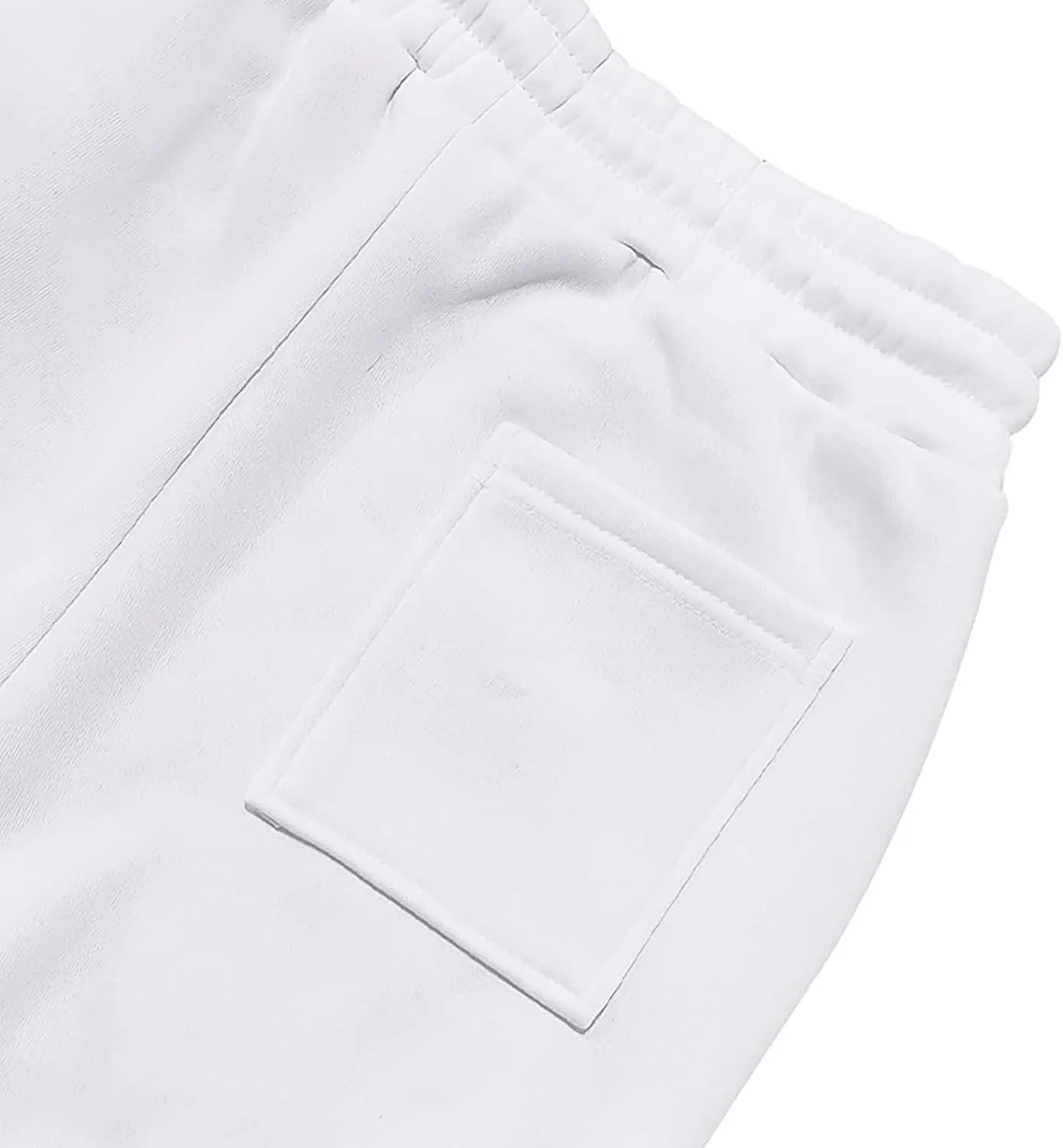 Mens Hiking Cargo Pants Large Elastic Waist Pants with Multi-Pocket Fit Drawstring Wide Trousers