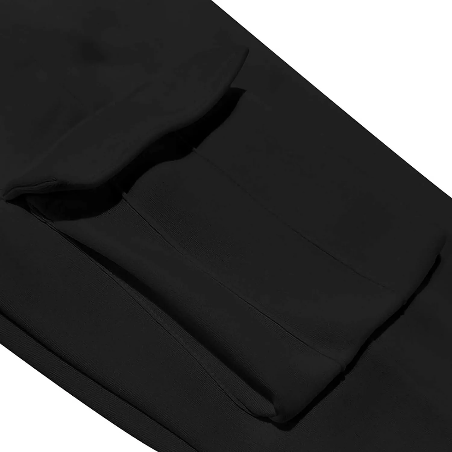 Mens Hiking Cargo Pants Large Elastic Waist Pants with Multi-Pocket Fit Drawstring Wide Trousers