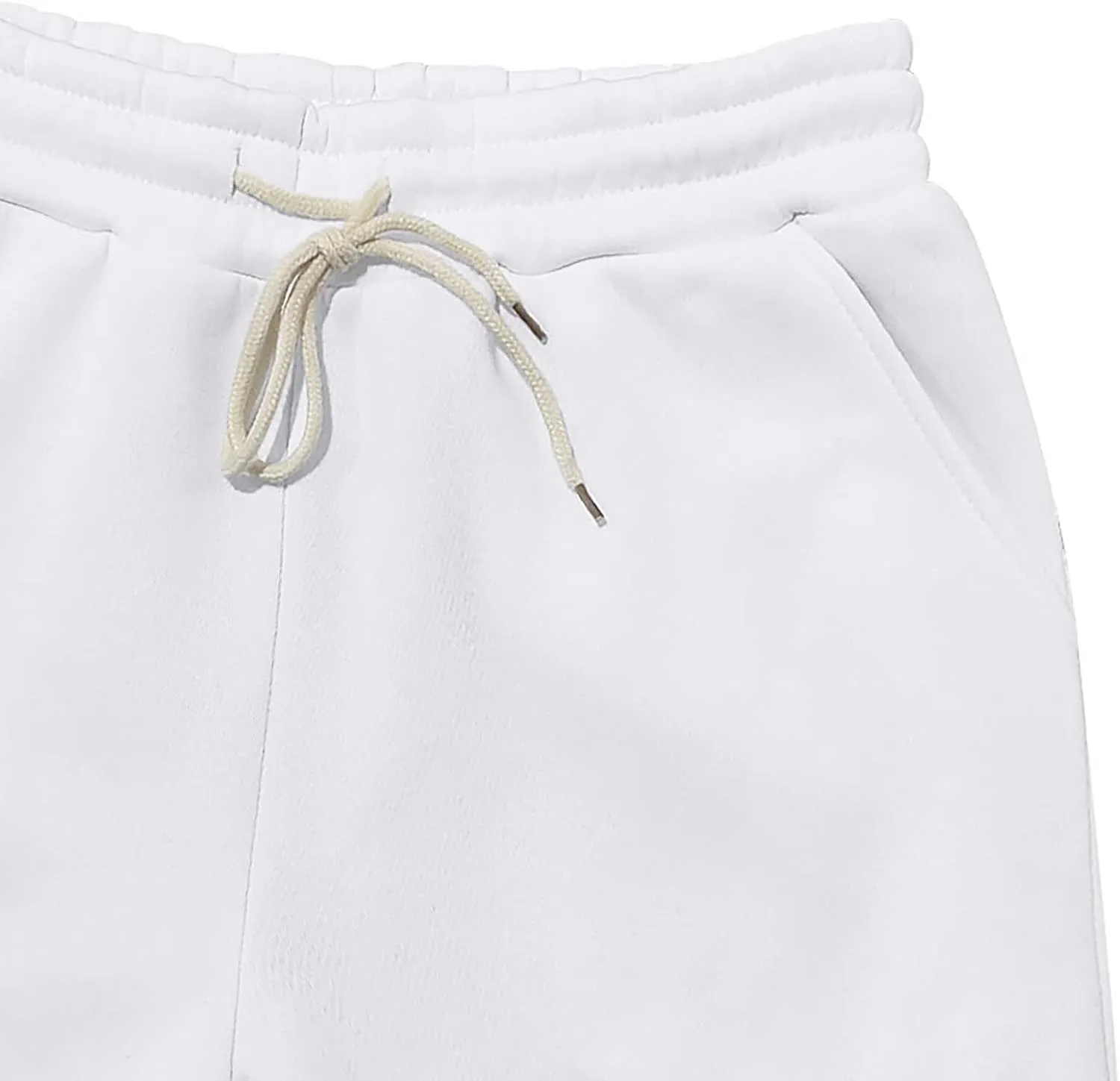 Mens Hiking Cargo Pants Large Elastic Waist Pants with Multi-Pocket Fit Drawstring Wide Trousers