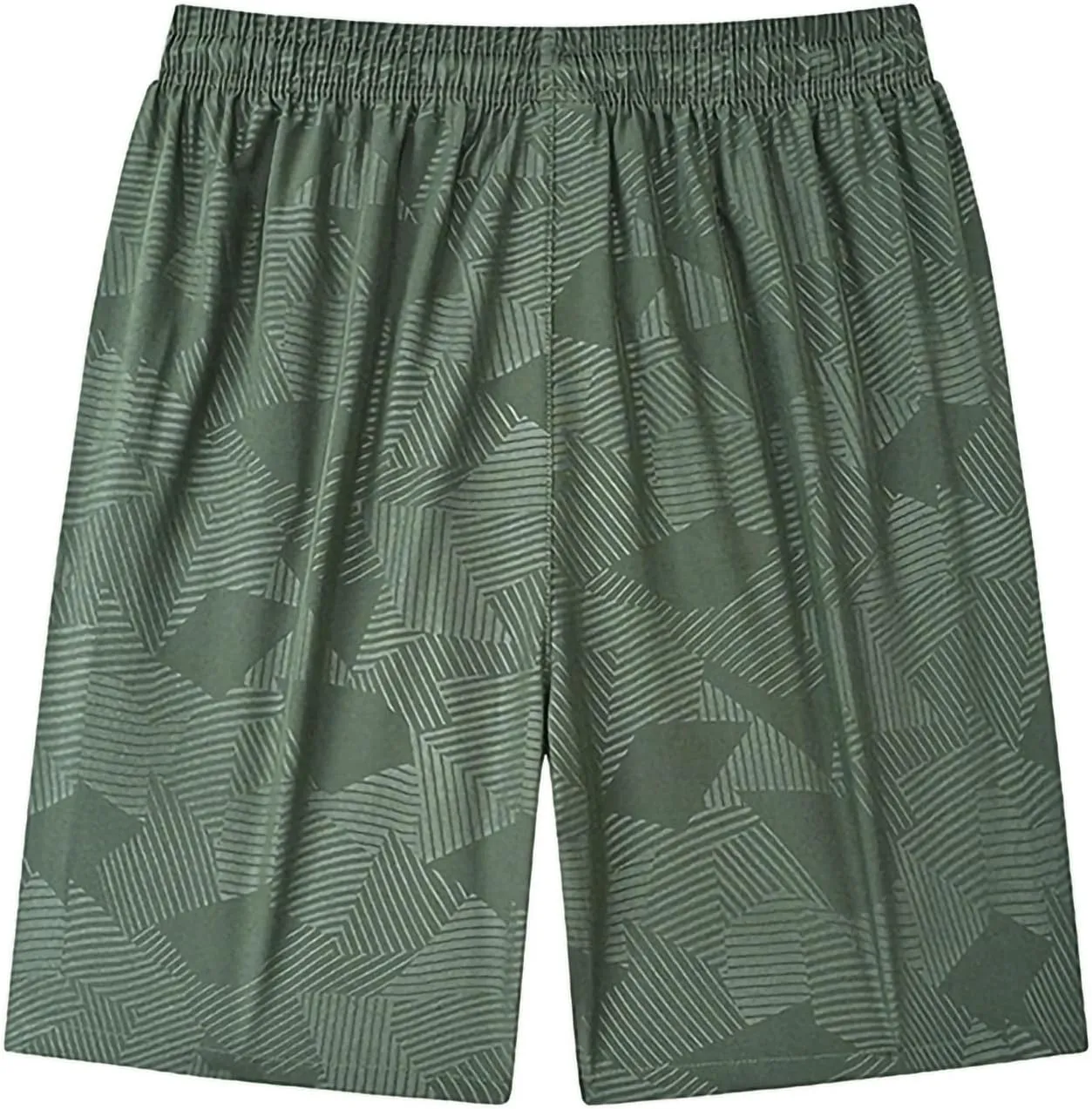 Men's Ice Silk Shorts Quick Dry with Pockets Athletic Breathable Lightweight Casual Print Outdoor Beach Trunks