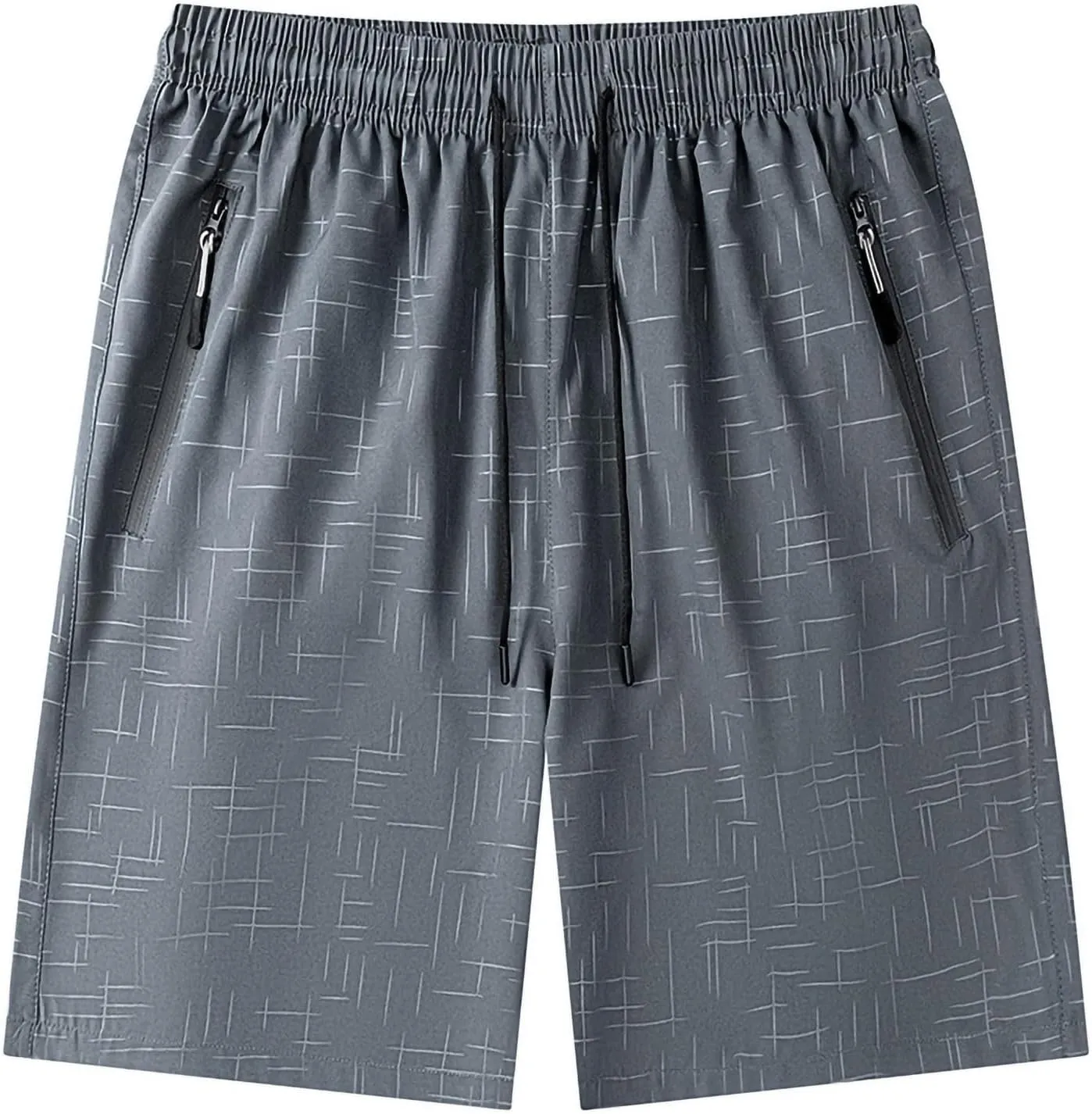 Men's Ice Silk Shorts Quick Dry with Pockets Athletic Workout Casual Breathable Lightweight Outdoor Beach Trunks