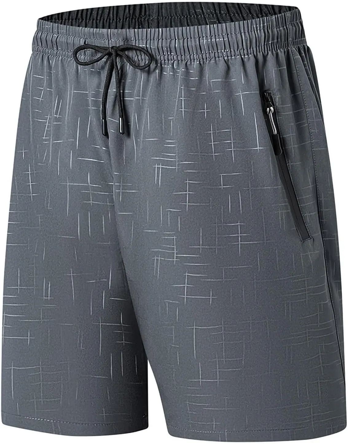 Men's Ice Silk Shorts Quick Dry with Pockets Athletic Workout Casual Breathable Lightweight Outdoor Beach Trunks