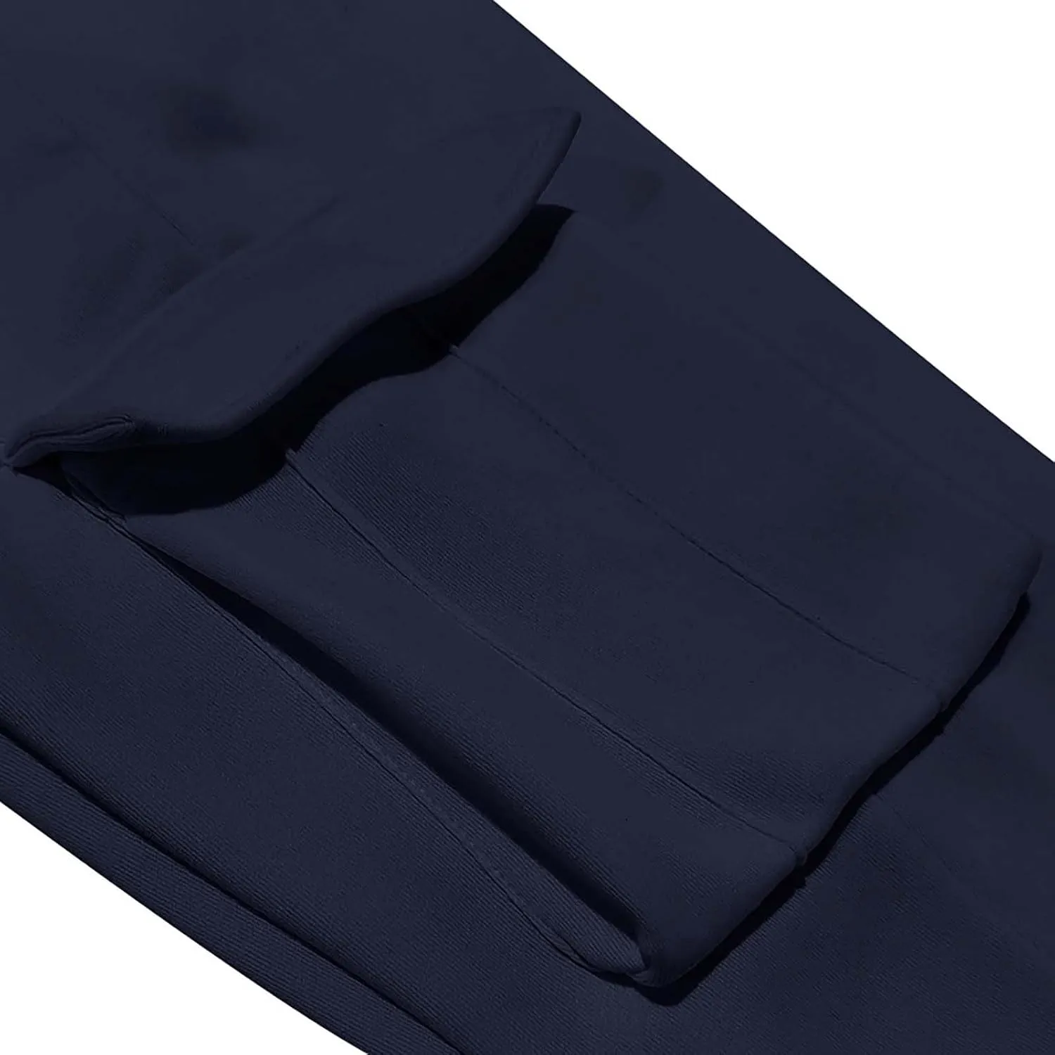Men's Sports Cargo Pants Big and Tall Elastic Waist Pants with Multi-Pocket Baggy Drawstring Active Trousers