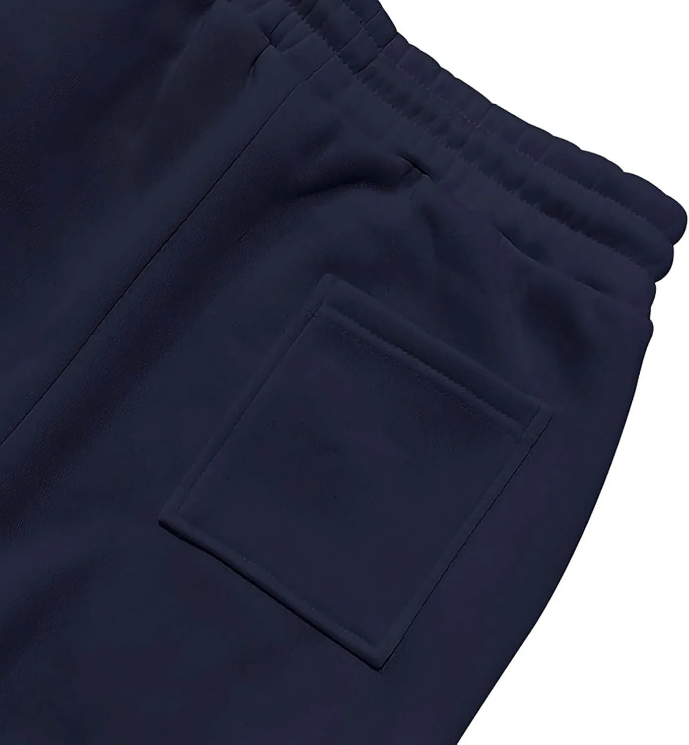Men's Sports Cargo Pants Big and Tall Elastic Waist Pants with Multi-Pocket Baggy Drawstring Active Trousers