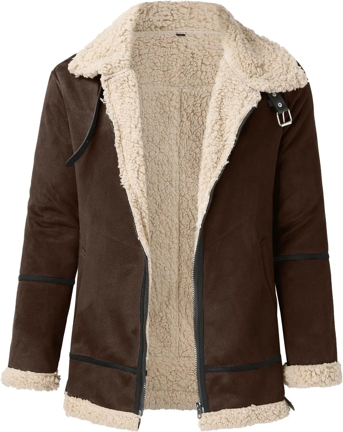 Men's Winter Jacket Windproof Coat Leisure Plus Size Hat Zip Pocket Cotton-Padded Warm Soft Hooded Jacket Coats