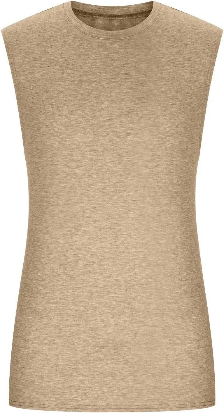 Mens Workout Sleeveless Shirts 2025 Summer Beach Soft Cotton Casual Stringer Tank Tops Bodybuilding Fitness T-Shirts