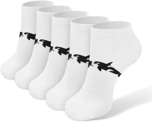 Orca Killer Whale Scuba Dive 5 Pairs Low Cut Ankle Socks for Men Women Athletic Running Socks No Show Breathable