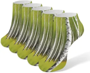 Sunshine in Late Summer 5 Pairs Low Cut Ankle Socks for Men Women Athletic Running Socks No Show Breathable