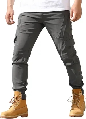 Tactical Cargo Pants for Men Big and Tall Athletic Pants with Multi-Pocket Large Baggy Trousers