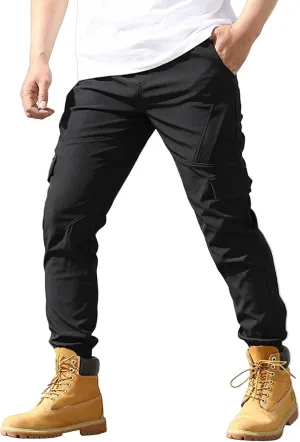 Tactical Cargo Pants for Men Big and Tall Athletic Pants with Multi-Pocket Large Baggy Trousers