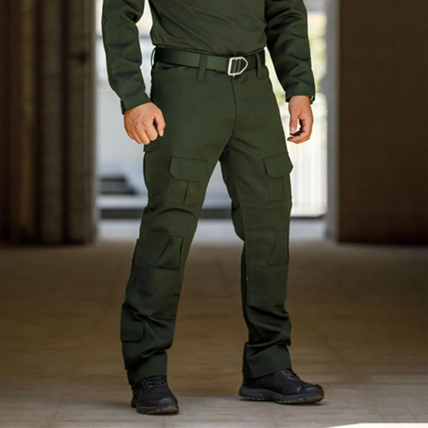 Tactical Cargo Pants for Men Lightweight Athletic Pants with Multi-Pocket Wide Baggy Trousers
