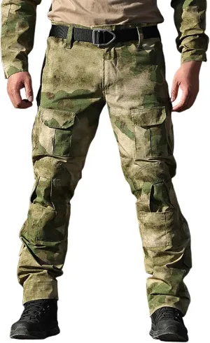 Tactical Cargo Pants for Men Lightweight Athletic Pants with Multi-Pocket Wide Baggy Trousers