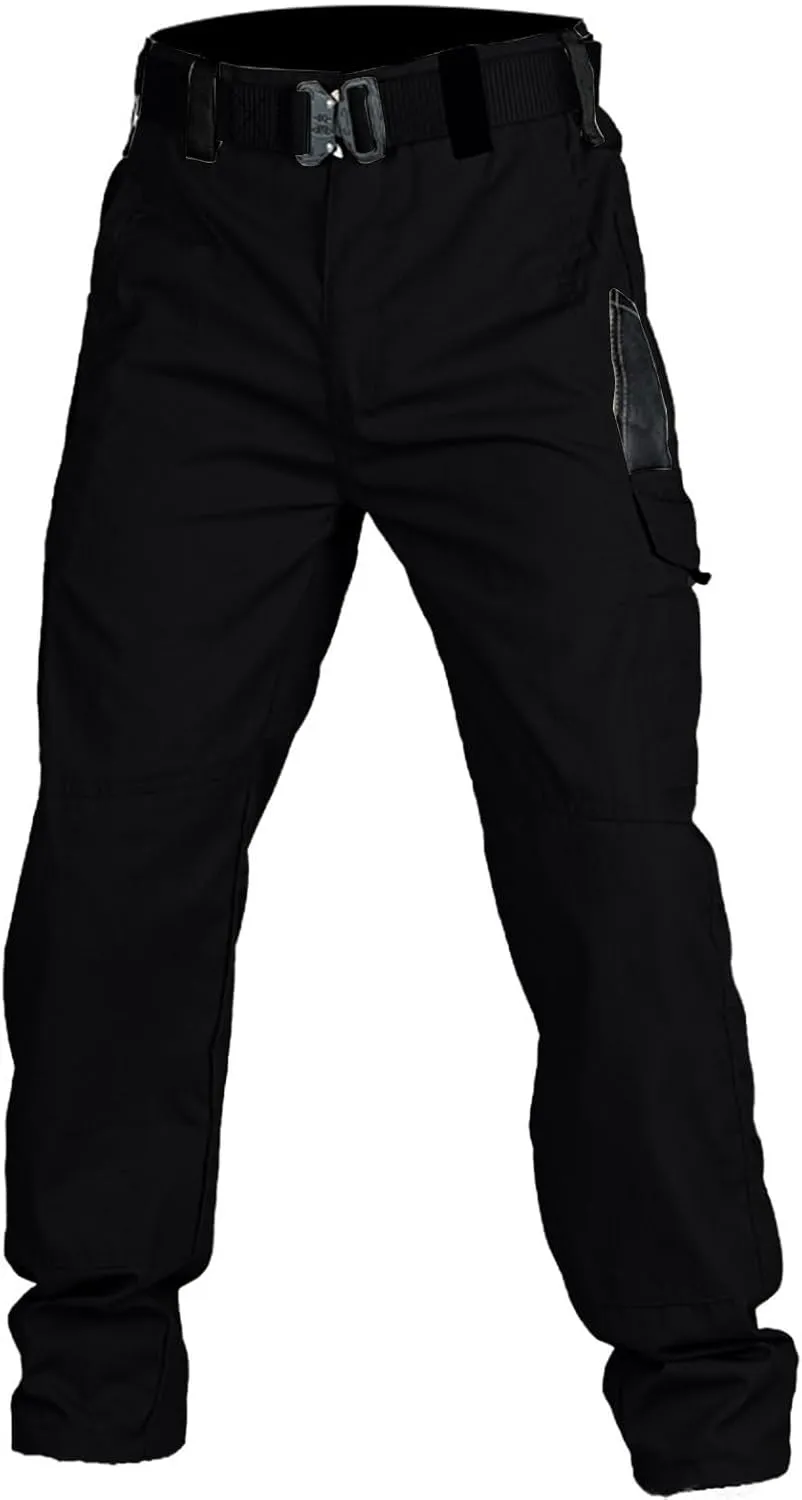 Tactical Cargo Pants for Men Lightweight Exercise Pants with Multi-Pocket Casual Slim Trousers