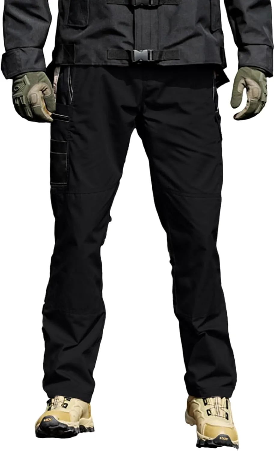 Tactical Cargo Pants for Men Lightweight Exercise Pants with Multi-Pocket Casual Slim Trousers