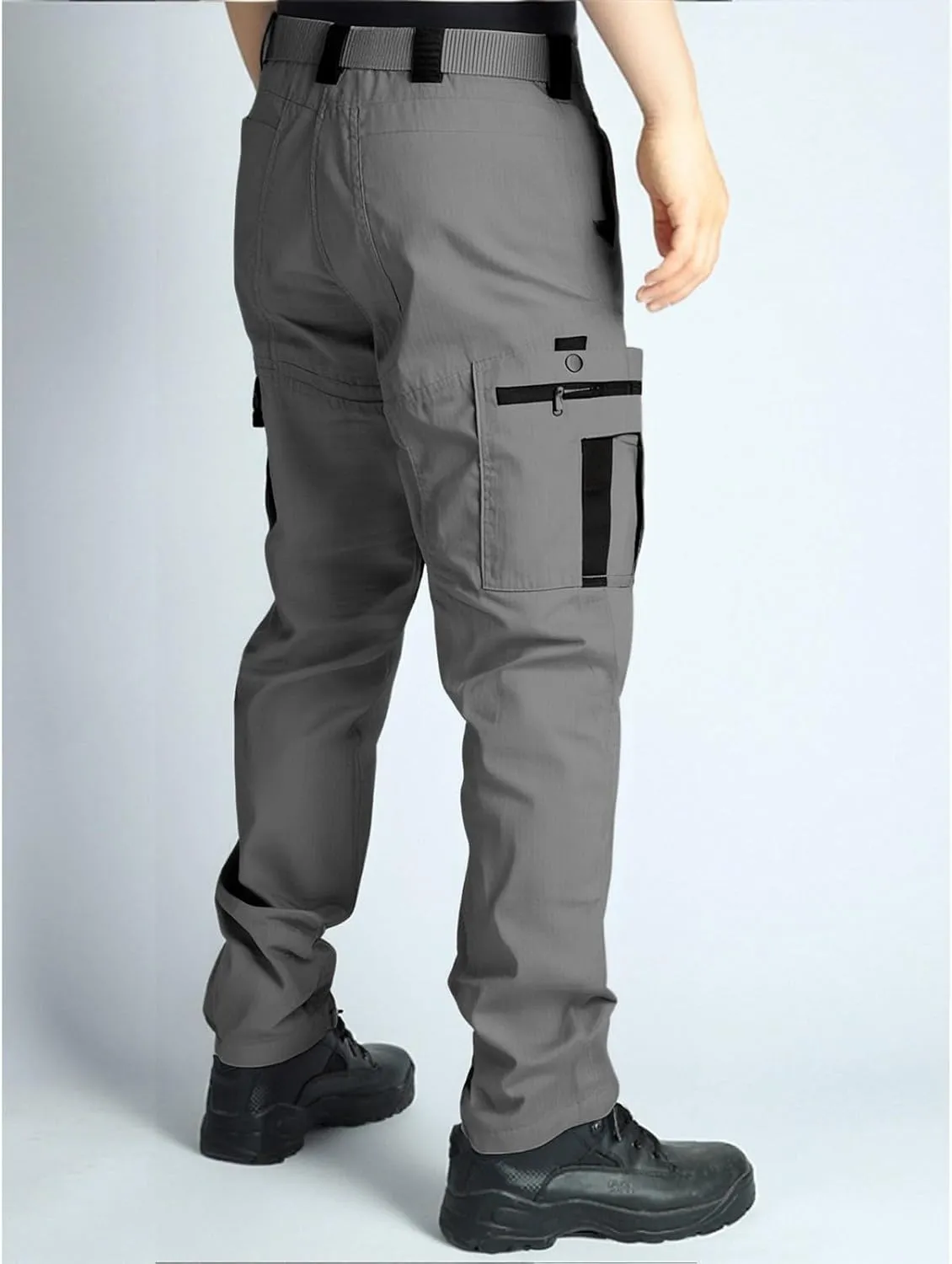 Tactical Cargo Pants for Men Lightweight Exercise Pants with Multi-Pocket Casual Slim Trousers