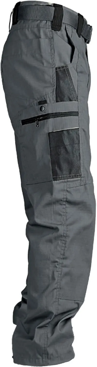 Tactical Cargo Pants for Men Lightweight Exercise Pants with Multi-Pocket Casual Slim Trousers