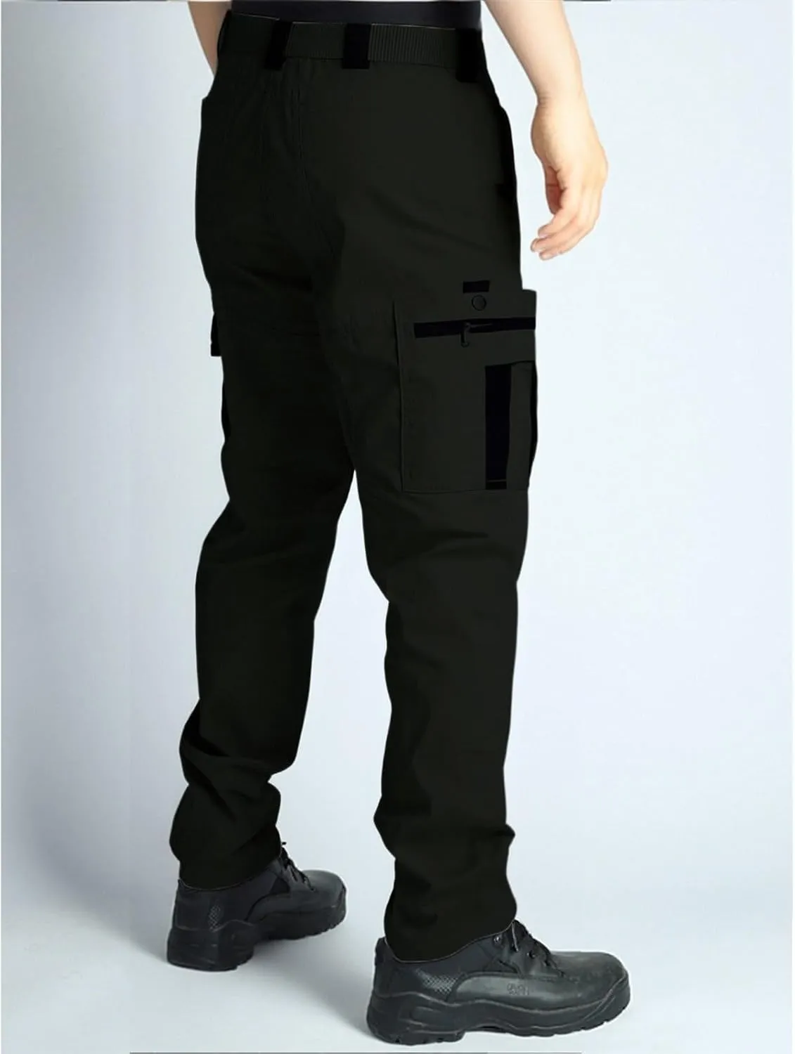Tactical Cargo Pants for Men Lightweight Exercise Pants with Multi-Pocket Casual Slim Trousers